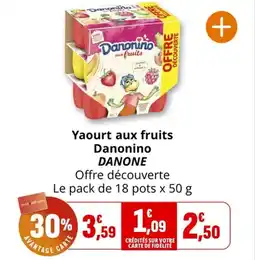 Coccinelle Express Yaourt aux fruits danonino danone offre