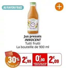 Coccinelle Express Jus pressés innocent offre