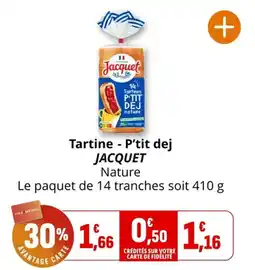 Coccinelle Express Tartine - p'tit dej jacquet offre