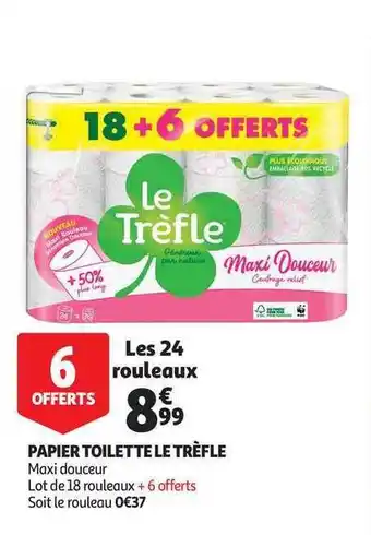 Auchan Papier Toilette Le Trèfle offre