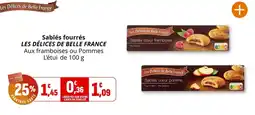 Coccinelle Express Sablés fourrés les délices de belle france offre
