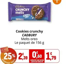 Coccinelle Express Cookies crunchy cadbury offre