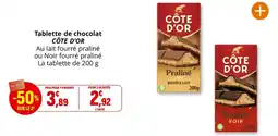 Coccinelle Express Tablette de chocolat côte d'or offre