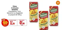 Coccinelle Express Pâtes 3 minutes panzani offre