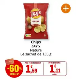 Coccinelle Express Chips lay's nature offre