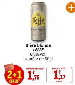 Coccinelle Express Bière blonde leffe offre