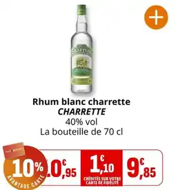 Coccinelle Express Rhum blanc charrette charrette offre