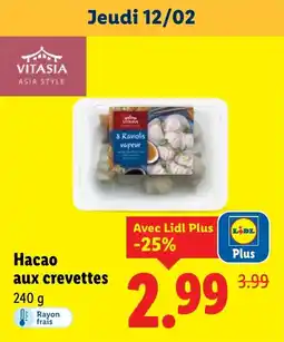 Lidl Hacao aux crevettes offre