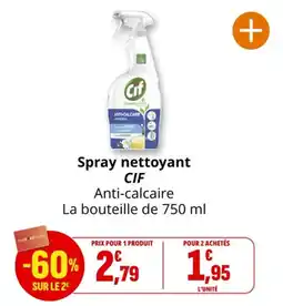 Coccinelle Express Spray nettoyant cif offre
