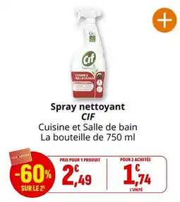 Coccinelle Express Spray nettoyant cif offre