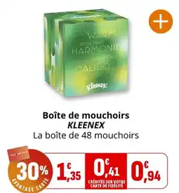 Coccinelle Express Boîte de mouchoirs kleenex offre