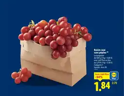 Lidl Raisin rosé sans pépins offre