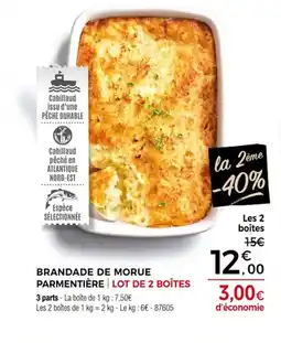 Thiriet Brandade de morue parmentière offre