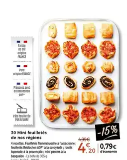 Thiriet 30 mini feuilletés de nos régions offre