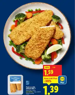 Lidl Panés au colin d'Alaska MSC offre