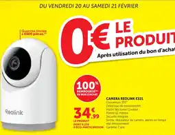 Hyper U Camera reolink e321 offre