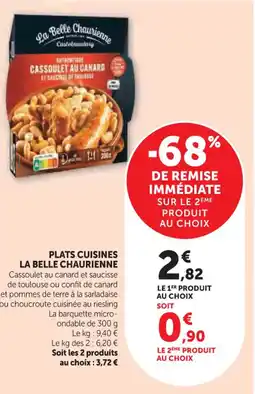 Hyper U Plats cuisines la belle chaurienne offre