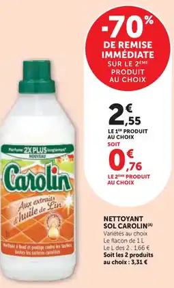 Hyper U Nettoyant sol carolin offre