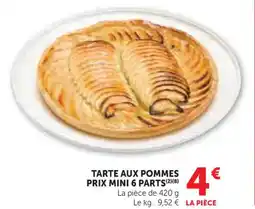 Hyper U Tarte aux pommes prix mini 6 parts offre