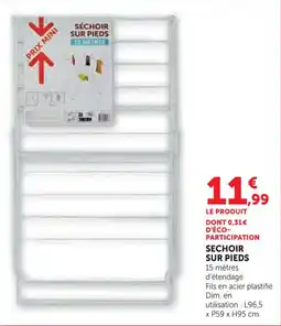 Hyper U Sechoir sur pieds offre