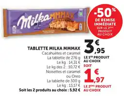 Hyper U Tablette milka mmmax offre