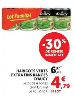 Hyper U Haricots verts 65 extra fins ranges d'aucy offre