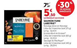 Hyper U Saumon fume labeyrie offre
