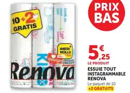 Hyper U Essuie tout instagrammable renova offre