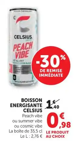 Hyper U Boisson energisante celsius offre