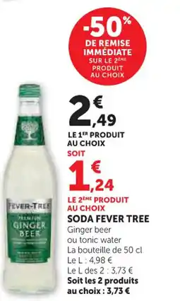 Hyper U Soda fever tree offre
