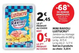Hyper U Mini ravioli lustucru offre