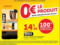 Hyper U Collant thermo effet transparent offre