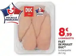 Hyper U Filet de poulet duc offre
