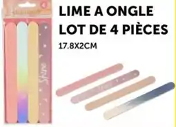 Centrakor Lime a ongle lot de 4 pièces offre