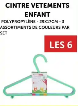 Centrakor Cintre vetements enfant offre