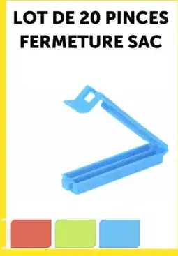 Centrakor Lot de 20 pinces fermeture sac offre
