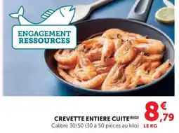 Hyper U Crevette entiere cuite offre