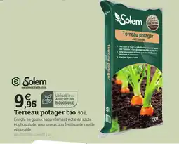 Espace emeraude SOLEM Terreau potager bio offre