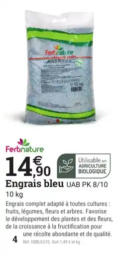 Espace emeraude FERTINATURE Engrais bleu offre