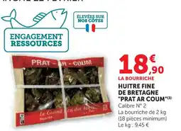 Hyper U Huitre fine de bretagne prat ar coum offre