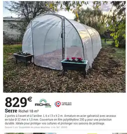 Espace emeraude RICHEL Serre offre