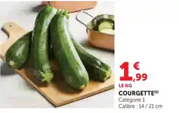 Hyper U Courgette offre