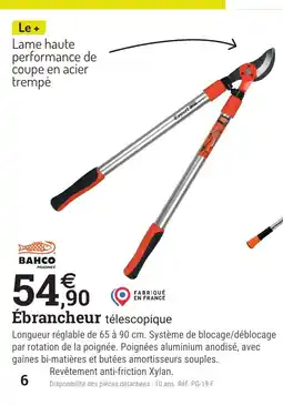 Espace emeraude BAHCO Ébrancheur télescopique offre