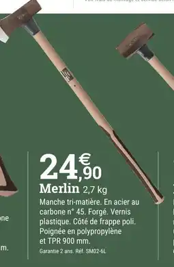 Espace emeraude Merlin offre