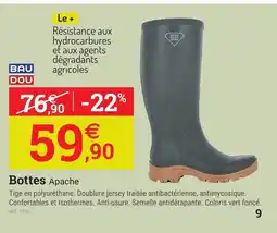 Espace emeraude Bottes Apache offre
