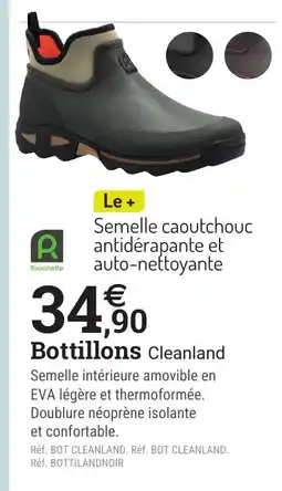 Espace emeraude Bottillons Cleanland offre