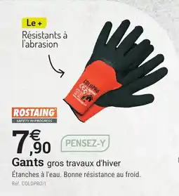 Espace emeraude ROSTAING Gants gros travaux d'hiver offre