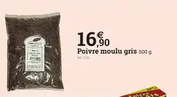 Espace emeraude Poivre moulu gris offre