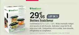 Espace emeraude FOODSAVER Boîtes fraîcheur offre