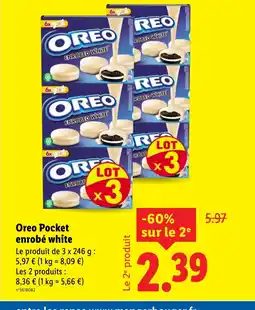 Lidl OREO Pocket enrobé white offre